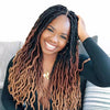 18 inch crotchet faux NU LOCS/Curly marley dred locs braids