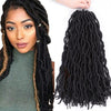 18 inch crotchet faux NU LOCS/Curly marley dred locs braids