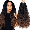 18 inch crotchet faux NU LOCS/Curly marley dred locs braids