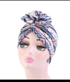 Printed stretch Head Wrap scarf-Hijab turban Hats chemo cap.