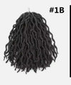 12 inch crotchet faux NU LOCS/Curly marley dred locs braids