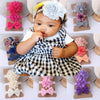 3PCs Baby girl  Newborn kids headband/Turban hats