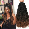 18 inches Faux Locs Goddess Nu locs Crochet braids